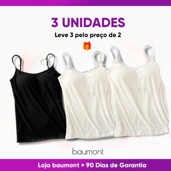 Kit 3 Blusinhas com Alças Ajustáveis