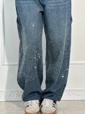 Calça Jeans Balloon Carpenter Brilhante