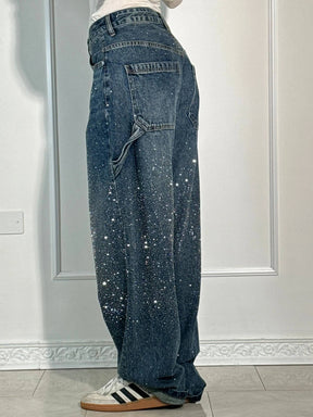 Calça Jeans Balloon Carpenter Brilhante